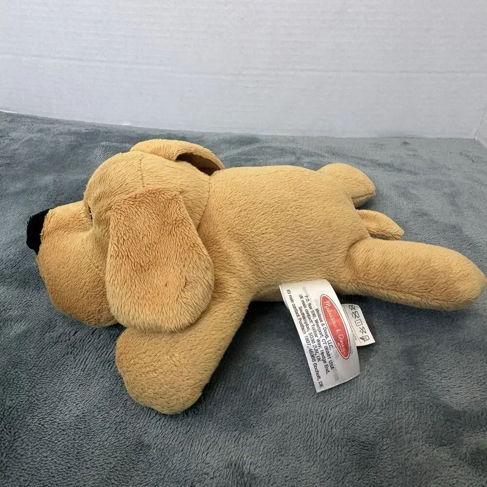 Melissa And Doug Kitty Cat Gray & Tan Puppy Dog Plush Embroidered Eyes 8